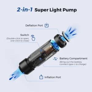 FLEXTAILGEAR ZERO PUMP Portable Camping Air Pump